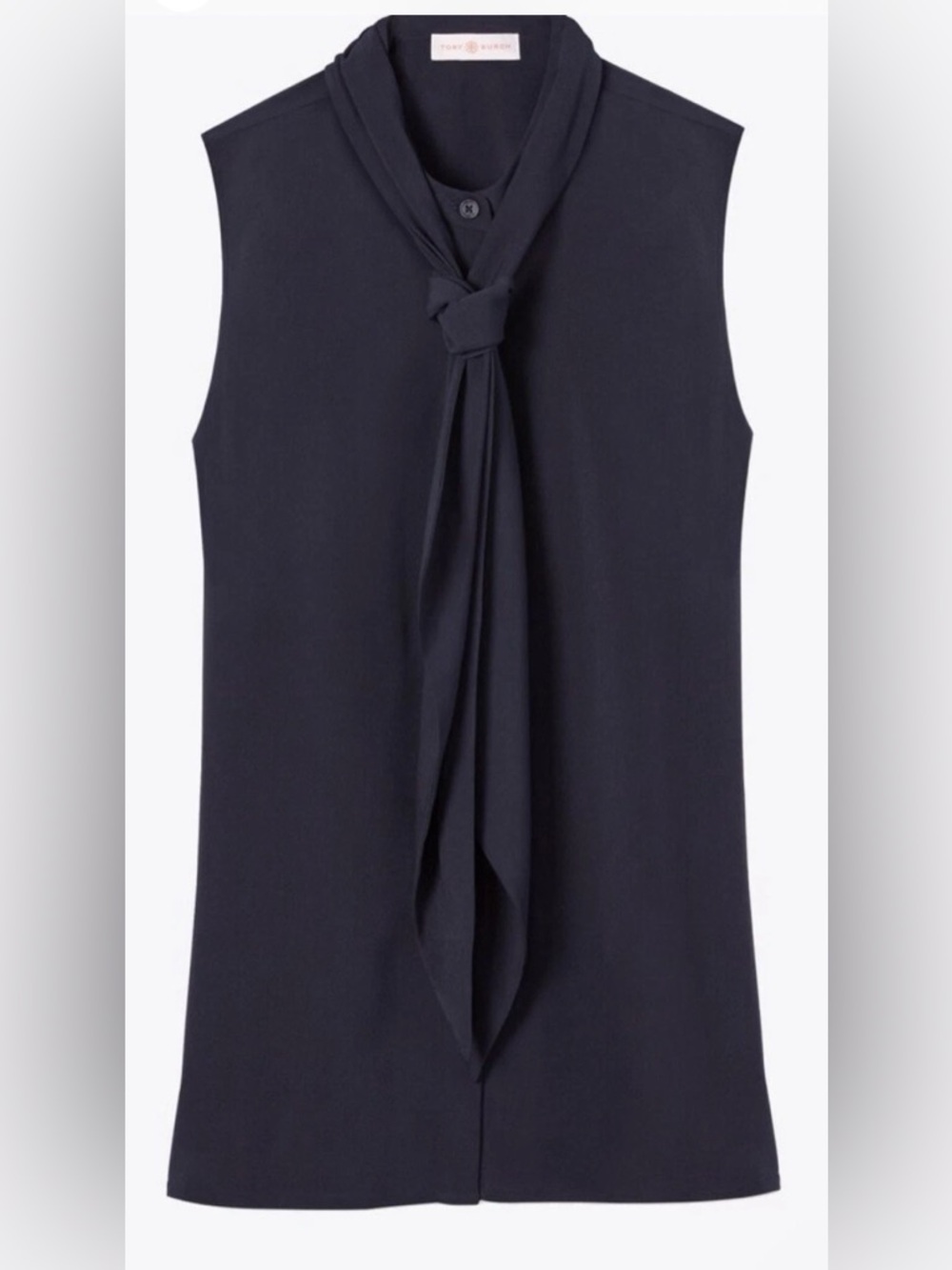 Tory Burch Navy Knot-Front Sleeveless Camisole size 4